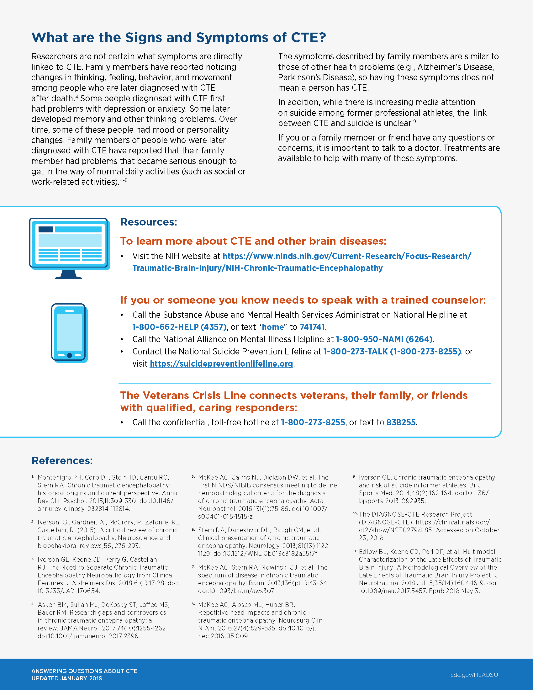 Page two of the CTE Factsheet from the CDC