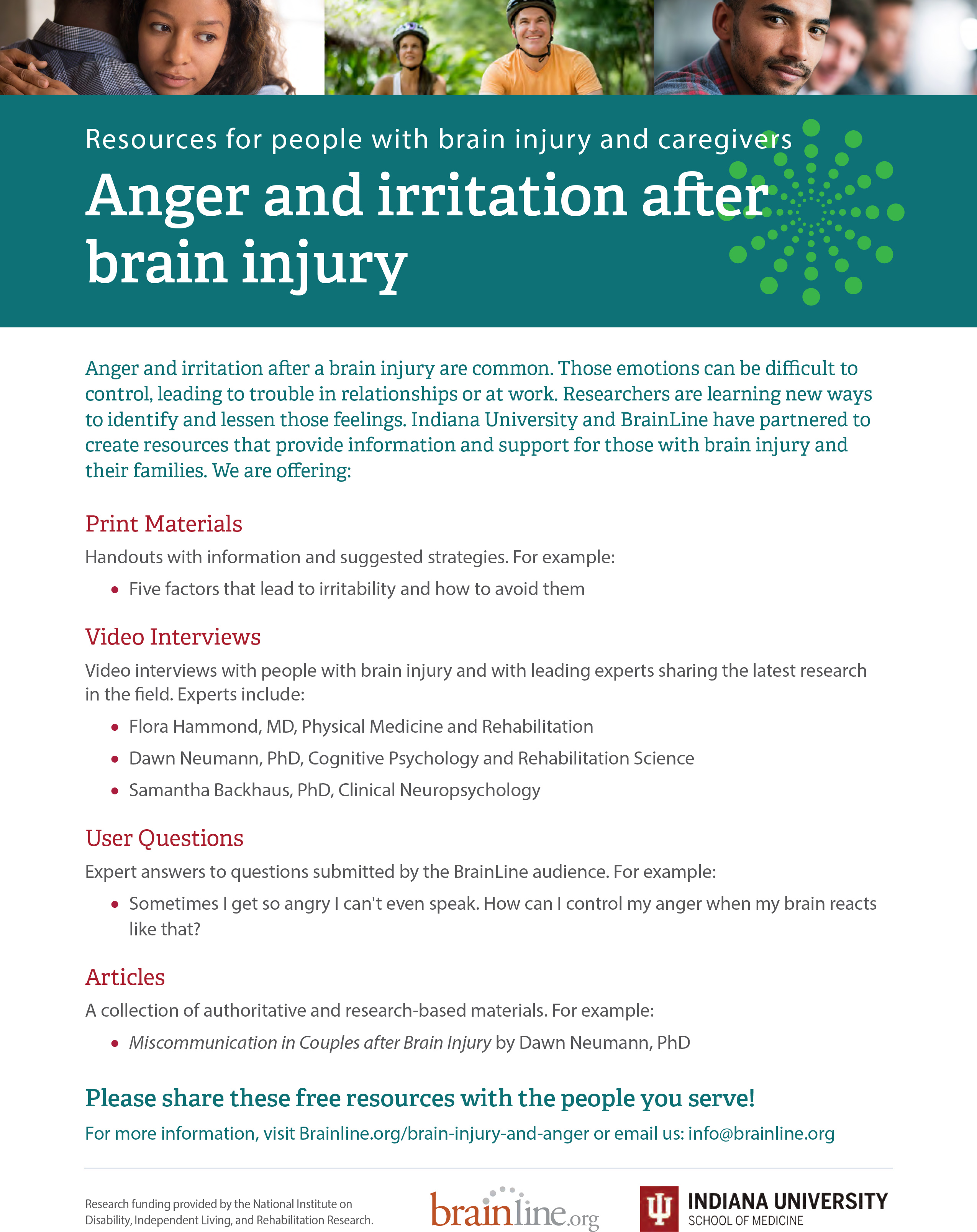 anger and irritability after brain injury outreach