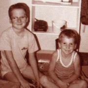 Adam with his brother
