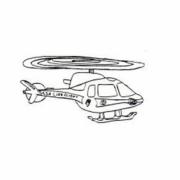 Illustrated helicopter